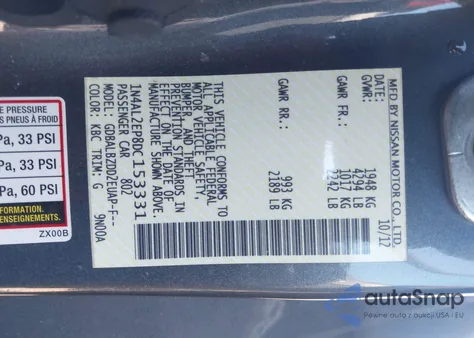 2013 Nissan Altima S from USA, damaged, VIN 1N4AL2EP8DC153331